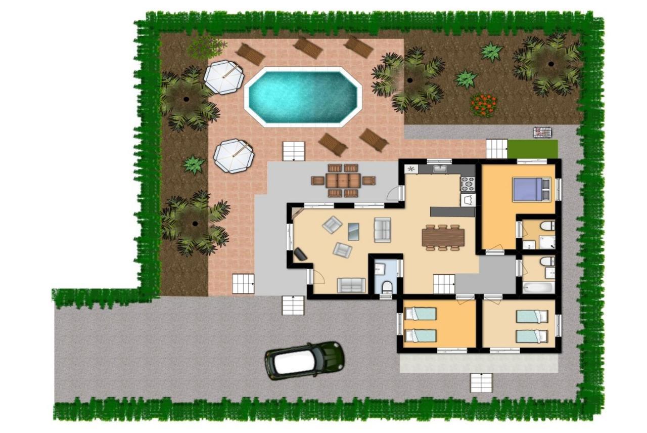 Villa Chrystalla Neo Chorio Bagian luar foto